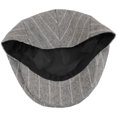 thumbnail image 4 of Regency Wool Pinstripe Ivy Cap - S  - Silver, 4 of 4