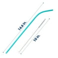 thumbnail image 3 of Schroeder & Tremayne 4pk Plastic Wine Straws with Cleaning Brush, 3 of 6