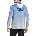 thumbnail image 5 of hotojiny Men's Hooded Sun Shirts with Mask Summer Fashion Fishing Shirts for Men Gradient Long Sleeve UPF 50 Hiking Light Jacket, 5 of 7