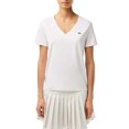 thumbnail image 3 of Lacoste Womens V Neck Loose Fit T-Shirt, 3 of 3