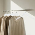 thumbnail image 6 of BP4U 12-Pack Premium Wooden Coat Hangers, Heavy-Duty Solid Wood Non-Slip Shirt Hangers with 360° Swivel Hook for Jackets, Suits, Shirts, Skirts(White), 6 of 7