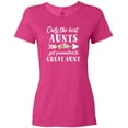thumbnail image 3 of Inktastic Only the Best Aunts Get Promoted to Great Aunt with Flowers Women's T-Shirt, 3 of 5