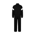 thumbnail image 4 of YUGYXL Womens Color Block Tracksuit 2 Pieces Outfits Long Sleeve Zipper Jacket and Pants Sportswear Sweatsuits with Pocket Black, 4 of 5