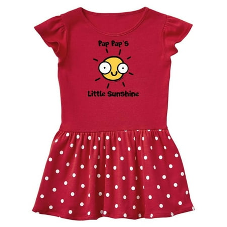 

Inktastic Pap Pap s little Sunshine Gift Toddler Girl Dress
