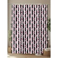 thumbnail image 4 of Fsddascl Cute Pink Bow Shower Curtain Set - 72" x 78" Washable Bathtub Curtain with 12 Hooks, Black White Striped Preppy Aesthetic Waterproof Fabric Stall Shower Curtains for Bathroom/Bathtub Décor, 4 of 6