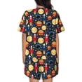 thumbnail image 6 of Fotbe Colorful Astronomy Print Pajama Set for Women 2 Piece Loungewear Short Sleeve Tops and Shorts Set Soft Sleepwear-Large, 6 of 7