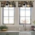 thumbnail image 3 of LALILO Kitchen Curtain Valance Boho Mockup With Cup And Rod Pocket Window Curtain 52"x 18" Set of 2, 3 of 5