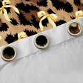 thumbnail image 4 of jejeloiu Chic Leopard Pattern Curtains Pack of 2 (42x84 Each),Cute Bow Ribbon Curtains Blackout,Yellow Brown Bedroom Curtains For Men Women,Super Cozy Room Decor, 4 of 6
