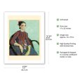 thumbnail image 2 of La Mousmé - From an Original Color Painting by Vincent Van Gogh c.1888 - Bamboo Fine Art 290gsm Paper (Unframed) 17x22in, 2 of 4