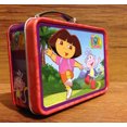 thumbnail image 4 of BNIP Mini Dora the Explorer Box Pink & Purple Tin Lunch Box Handle Working Clasp, 4 of 4