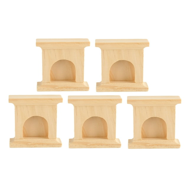 Chimenea Para Casa De Muñecas, Chimenea En Miniatura En Blanco Sin Olor, Juguete Para Juego De Imitación, 5 Uds, Exquisita Para Manualidades DIY ANGGREK Miniature Fireplace