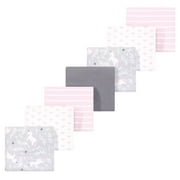 Luvable Friends Hudson Baby Flannel Receiving Blankets 7pk, Playful Unicorn