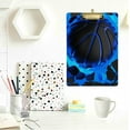 thumbnail image 4 of FMSHPON Basketball Blue Clipboard Hardboard Wood Nursing Clip Board and Pull for Standard A4 Letter 13x9 inches, 4 of 7