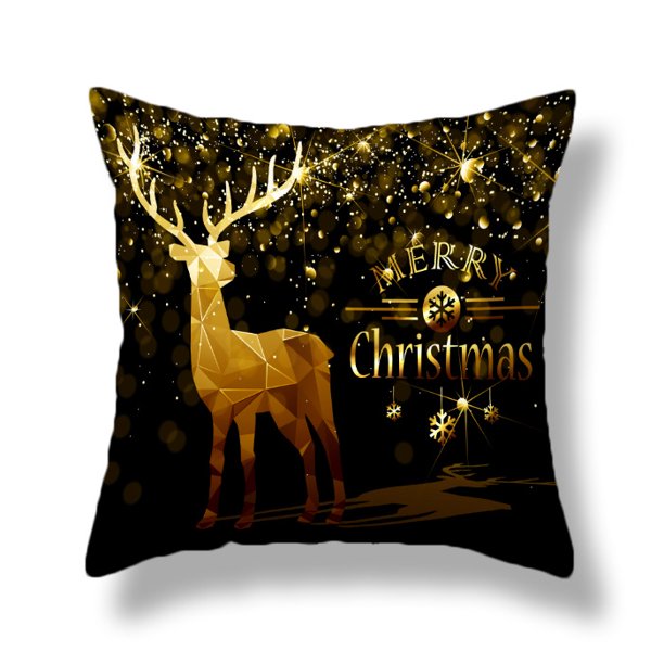 Fundas de almohadas navideñas Fundas de almohadas navideñas, Adornos navideños, Fundas decorativas de almohadas navideñas, Fundas de almohadas de vacaciones de invierno con ciervos de Papá Noel kaili Sencillez