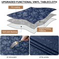 thumbnail image 3 of Rectangle Table Cloth, Waterproof Heavy Duty Vinyl Tablecloths, Wipeable Washable Table Cover for Kitchen and Dining Room (Beige, 52" X 70"), 3 of 7