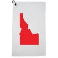 thumbnail image 1 of Idaho Red Republican - Election Silhouette Golf Towel with Carabiner Clip, 1 of 5