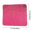 thumbnail image 3 of Portable Heated Seat Cushion with USB,Heat Settings, Foldable Heating Chair Pad for Office, Home, Stadium, outdoor, Camping, Wheelchair – Lightweight & Easy to Carry - 17x17 inch, 3 of 6