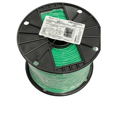 500 ft. 12 AWG GREEN Stranded 12 Gauge 12 AWG THHN Wire