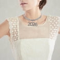 thumbnail image 4 of OHOIOLLA Collar Corto De Con Único De Rhinestones Y 2026 Estilo Hiphop Plateado Para Fiesta, 4 of 8