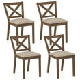 thumbnail image 1 of Costway Dining Chair Set of 4 Upholstered Seat & Breathable X-shaped, 1 of 9