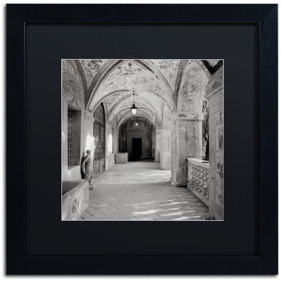Trademark Fine Art "Padova I" Canvas Art by Alan Blaustein, Black Matte, Black Frame