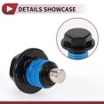 thumbnail image 6 of Unique Bargains 1 Set Oil Drain Plug for Toyota Tacoma Tundra Camry Corolla 4Runner Oil Pan Drain Bolt Screw Thread Repair No.9043012031 Blue Metal Magnetic M12x1.25, 6 of 7