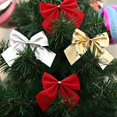 thumbnail image 3 of 48 Pieces Mini Christmas Ribbon Bows Mini Christmas Tree Bows Xmas Bowknot Decoration Ornaments for Xmas Wreaths Wrapping Supplies, 3 of 6