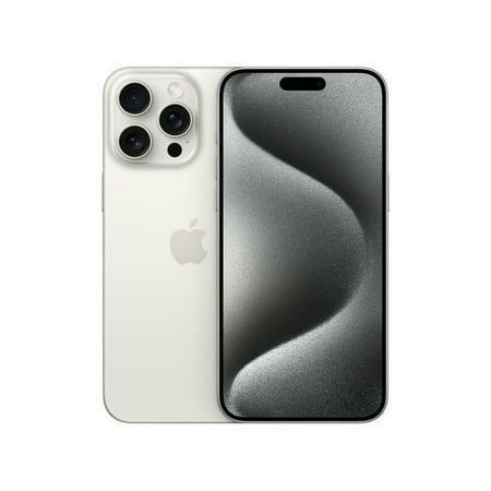Restored Apple iPhone 15 Pro Max 256GB - White Titanium (Factory Unlocked) (Refurbished)