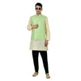 thumbnail image 6 of Sonakshi Fashion Men's Brocade Waistcoat Bandhgala Festive Jacquard Nehru Jacket, 6 of 6