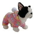 thumbnail image 5 of Dog Plush Clothes Pet Clothes for Large Dogs Female 4 Leg Wear Buttons Pet Clothes for Small Dogs Tutu Rainbow Star Dot Printed Warm Winter Hooded Outerwear Pet Clothes Closet Pet Clothes for Med, 5 of 9