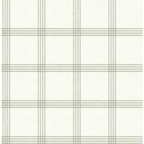 Chesapeake Twain Green Plaid Wallpaper