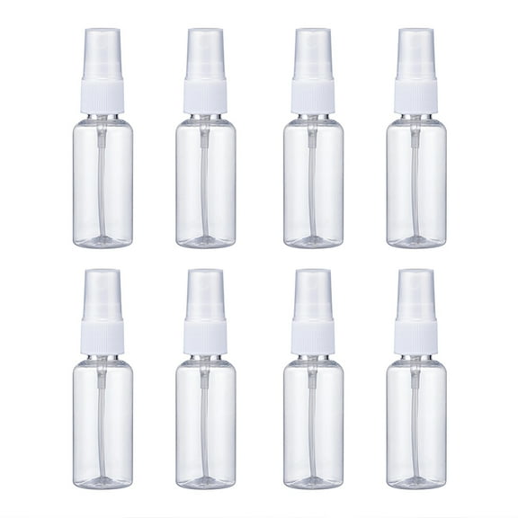 5pc 30ml Transparent PET Plastic Refillable Spray Bottle for Perfume Essential Oil Clear 10.3x3cm Capacity: 30ml(1.01 fl. oz)