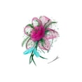 thumbnail image 1 of Sonducket Tocado Vintage para mujer, velo de estilo Retro, accesorios para peinados, tocado de flores para boda, fiesta, Iglesia Ropa, zapatos y accesorios Miscelánea rosa verde rojo, 1 of 6