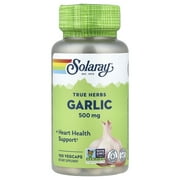 Solaray Garlic Bulb 500 mg | Healthy Immune, Circulatory & Cardiovascular Systems Support | Vegan, Non-GMO | 100 VegCaps