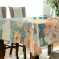 thumbnail image 5 of Yayeee Tablecloths 60" x 60" Rectangle Wrinkle Resistant Party Table Cover, Beige Rainbow Clouds, 5 of 8