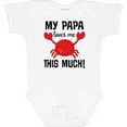 thumbnail image 3 of Inktastic My Papa Loves Me Boys or Girls Baby Bodysuit, 3 of 5