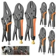 thumbnail image 2 of 7/9/10" Multi-Function Locking Pliers Round/Straight Mooth Pipe Wrench Universal Pressure Pliers Strong Clamp Tool Hand Tools (7 in round), 2 of 7