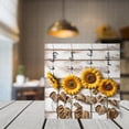 thumbnail image 3 of Zomyto 7"x7" Sunflower Be Happy Ke Strong Be Kind Be Positive Wooden Box Sign Rustic Desk Decor, 3 of 6