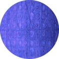 thumbnail image 1 of Ahgly Company Indoor Round Oriental Purple Industrial Area Rugs, 3' Round, 1 of 4