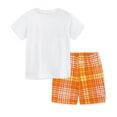 thumbnail image 6 of WIBACKER 100% Cotton 2-Piece Summer Pajamas for Kids Boys Sleepwear Top and Plaid Shorts Toddler Boy Crab Pjs Set 2-7T, 6 of 8