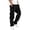Black, variant on Men's Cargo Pants Straight Leg Casual Work Multi Pocket Utility Pants Light Gray XL
