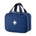 thumbnail image 3 of Navy Blue 8X6X3.5 Inch Lightweight Handheld Emergency Organizer Pouch, Camping First Aid Kit, First Aid Bag, Travel Kit, Emergency Kit Bag, Wear-Resistant Water-Resistant Woven, 3 of 7