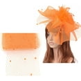 thumbnail image 2 of 40 Inch Netting Belt Fascinator Headpiece for Fascinators Hat Elegant Netting Fabric Strap, 2 of 7