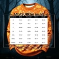 thumbnail image 3 of Halloween Themed Sweatshirt Men Funny Pumpkin Ghost Print Casual Vintage Long Sleeve Crew Neck T-Shirts Fall Winter Trendy Breathable Comfort Top Red M, 3 of 4