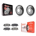 thumbnail image 1 of Transit Auto Rear Coated Disc Brake Rotors and Semi-Metallic Pads Kit for Car Hyundai Sonata Kia Niro EV K5 KGS-102721, 1 of 11