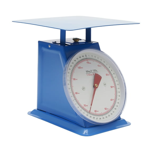 Toolven Kitchen Scale Mechanical Dial with 110 Lb Capacity & Protective Cover, Food Scale for Markets and Retail Packaging