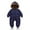 01_Navy, variant on QUOTAY Baby for Winter for Girls with and Winter Hands and Feet for Boys Double Zippers 6 to 30 Months Old Kids Jumpsuit 02_Black,18-24 Months