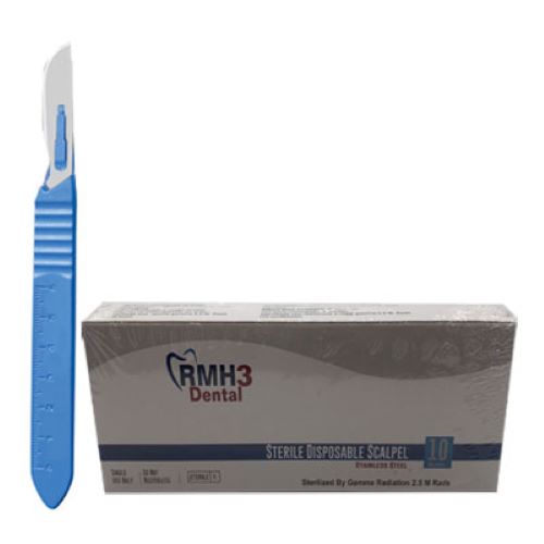 Disposable Sterile 10 Stainless Steel Scalpels 10/Box