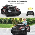 thumbnail image 2 of Patiojoy Black Mercedes Benz AMG Licensed 12V Kids Ride On Car with 2.4G Remote Control, 2 of 10