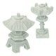 thumbnail image 4 of Estatua de Pagoda de jardín Zen, modelo de Mini Pagoda, torre de Pagoda en miniatura, decoración, 2 uds., 4 of 5